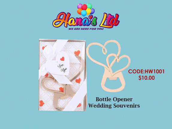 Bottle Opener Wedding Souvenirs (Code: HW1001) "PICK UP AT HANA'S LIMITED TAUFUSI" - Samoamarket.com
