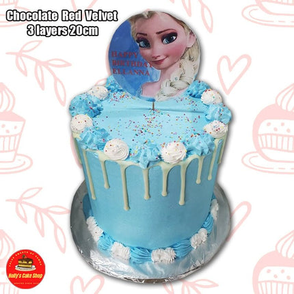Chocolate Red Velvet - 3 layers 20cm "PICK UP AT VAITELE MARKET SHOP #R8, UPOLU" - Samoamarket.com