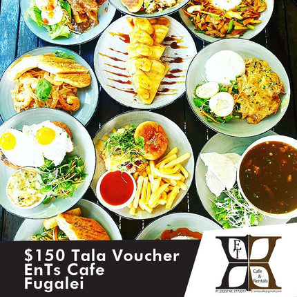 EnTs Cafe Fugalei WS$150 Tala Meal Voucher - Samoamarket.com