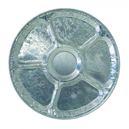 Lazy Susan Plates 25PCS x 12" Special Plate mo Fa'alavelave (6 - Compartment) [SORRY, SOLD OUT] "PICKUP FROM AH LIKI WHOLESALE" - Samoamarket.com