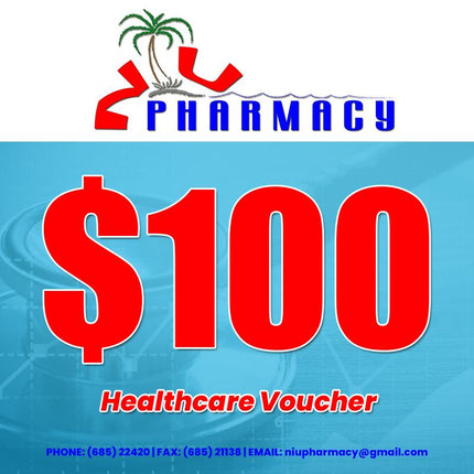 Niu Pharmacy Gift Shop & Healthcare WS$100Tala Voucher (REDEEM AT NIU PHARMACY, SALEUFI) - Samoamarket.com