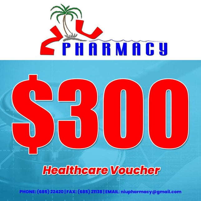 Niu Pharmacy Gift Shop & Healthcare WS$300Tala Voucher (REDEEM AT NIU PHARMACY, SALEUFI) - Samoamarket.com