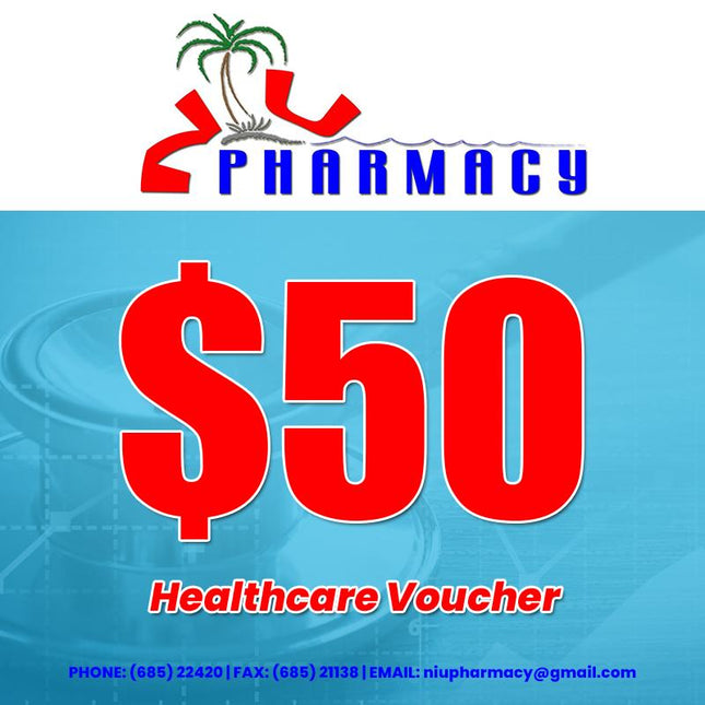 Niu Pharmacy Gift Shop & Healthcare WS$50Tala Voucher (REDEEM AT NIU PHARMACY, SALEUFI) - Samoamarket.com