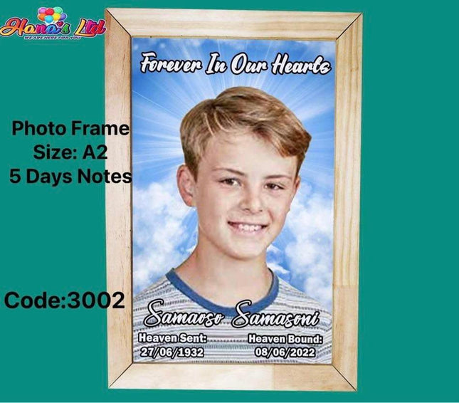 Photo Frame Size A2 5 Days Notes "PICK UP AT HANA'S LIMITED TAUFUSI" - Samoamarket.com