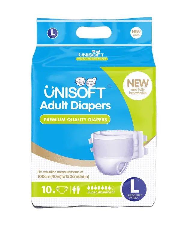 Unisoft Adult Diaper L10pcs By 10 Pack "PICKUP FROM AH LIKI WHOLESALE" Baby Ah Liki Wholesale 